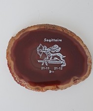 Tranche d'AGATE gravée