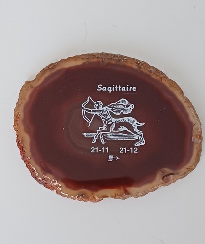 Tranche agate gravée - tranche, d'agate