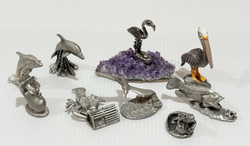 Vtg lot pewter - vtg,