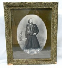 Cadre bois avec photo noir et