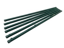 Poteaux de clôture pour treillis métallique 6 pièces Alberts vert Ø34x1150...