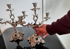 Paire de chandeliers de 31 cm