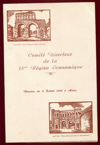 Ancien menu autun hôtel - menu,