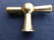 Poignée ancienne  laiton massif Porte d'intérieur Trou pour carré de 7