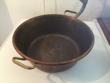 MARMITE EN CUIVRE, ANCIENNE, DIAMÈTRE 35 CM-HT 13 CM, IDÉAL DÉCO