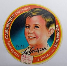 Etiquette ancienne camembert