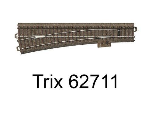 Trix aiguillage long gauche - aiguillage,