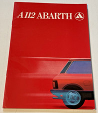 Brochure de Vente  AUTOBIANCHI  A112  Abarth - Non Daté - Bel Etat.