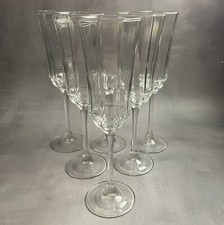 6 verre à pied flute à