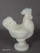 Ancien grand coq opaline boite