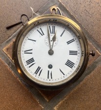 Pendule Marine Ancienne Horloge Bateau Bronze Nautical