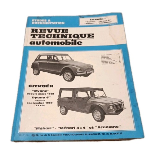 Revue technique automobile - technique,