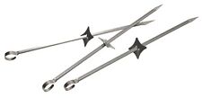 Pics à brochettes en inox, lot de trois, plancha, barbecue, brasero