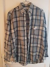 Chemise grise carreaux ML TINTIN Aventures (Hergé) classique T M coton shirt t.b