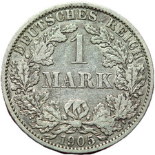 #16774 - Allemagne 1 mark 1905 A Wilhelm II SUP