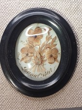 Reliquaire cadre à cheveux Napoléon Daniel Petit SUPERBE  Reliquary  Religion 