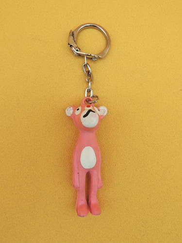 Pink panther rare porte clé - panther, porte-clé