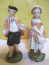  2 STATUETTES EN FAÏENCE XIX