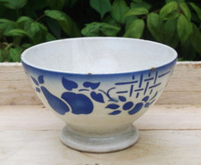 ANCIEN BOL DE GIEN DÉCOR POMMES ET POIRES