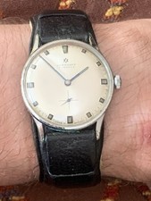 RARE BELLE MONTRE HOMME JUNGHANS MILITAIRE MÉCANIQUE CADRAN BEIGE GERMAIN MADE