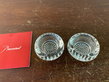 2 salières en cristal de