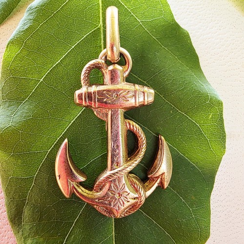 Superbe pendentif ancien ancre - pendentif,