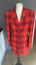 Blazer Escada Vintage By Margaretha Ley Laine Écossais 36 / 38