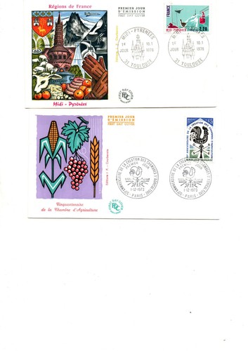 Lot enveloppes 1er jour - enveloppes,