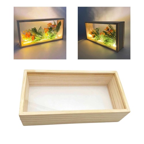 Cadre photo lumineux bois - photo,
