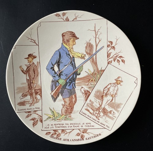 Assiette parlante xix humour - assiette,