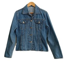 Veste multipoche jean bleu. Coton. Taille 38