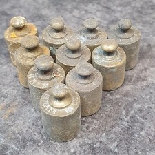 lot de 10 poids anciens en