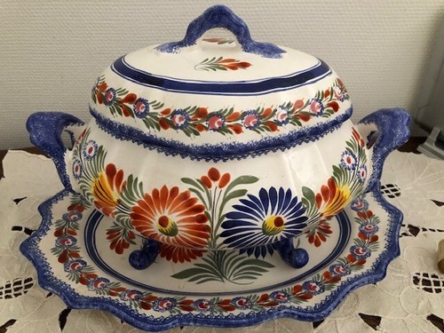 Soupière porcelaine quimper - porcelaine,