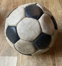 Ancien Ballon De Football Vintage Cuir