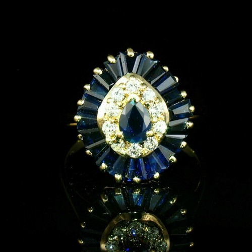 Bague halo vintage art déco - halo,