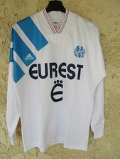 Maillot OLYMPIQUE de MARSEILLE OM 1993 ADIDAS vintage shirt CHAMPION D'EUROPE S