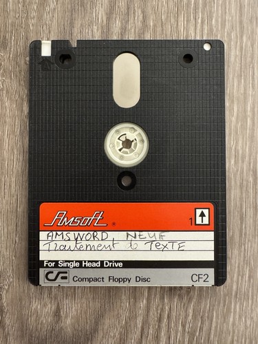 Une disquette amsoft amstrad - disquette,