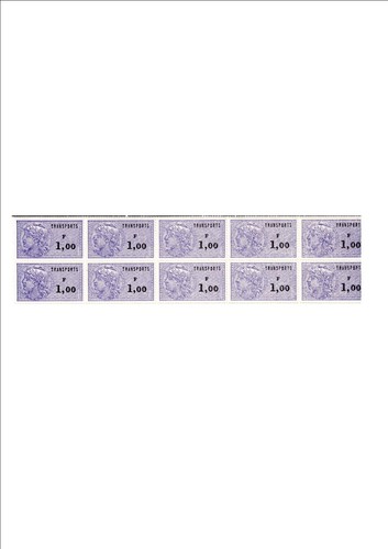 Bloc timbres fiscaux - bloc, 10