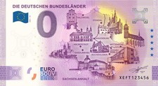 Billet Souvenir 2021 Allemagne LANDER Sachsen Anhalt