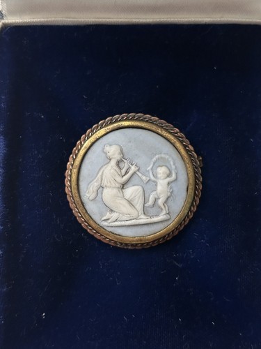 Ancien broche camée wedgwood - camée,