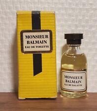 Eau de Toilette Monsieur Balmain de Balmain 7 ml. Boite. Plein. Parfait état