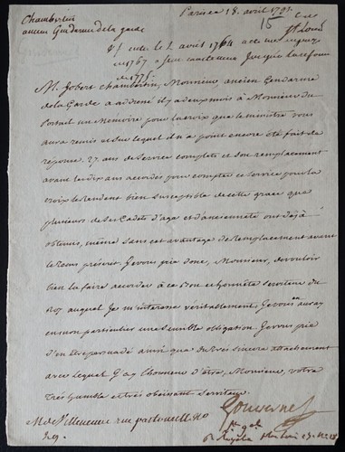 Ministre guerre f - la, j.f.