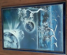 Peinture signée - bombe acrylique street art encadrée