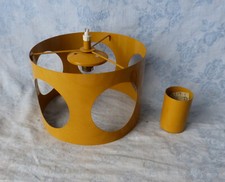 #Luminaire Vintage# Space Age / éléments pour Suspension métal Pierre Disderot