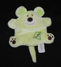 Peluche doudou chien vert BABY