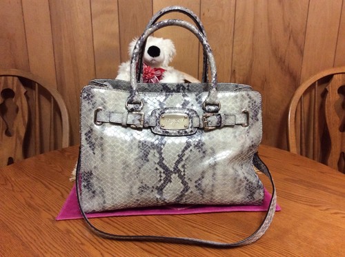 Michael kors snakeskin satchel - kors,