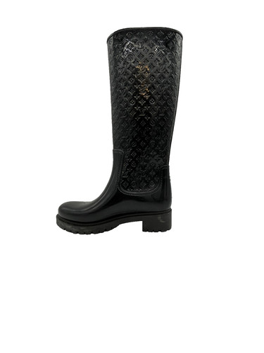Bottes caoutchouc noir - bottes,