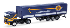 HERPA - Camion avec remorque 3 essieux ASG – MAN F90 4x2 - 1/87 - HER319638
