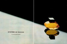 Publicité papier Parfum. Perfume ad. ROCHAS Mystère 1979 double page
