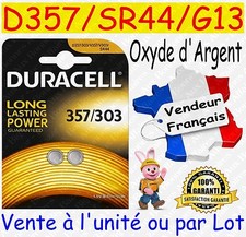 Piles boutons D357 SR44 G13